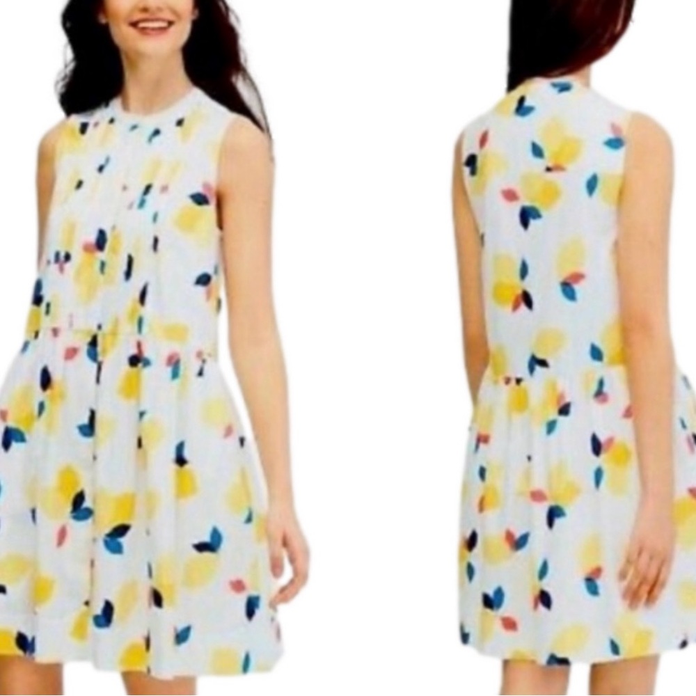 KATE SPADE ♠️ SHIRT DRESS Full button down shirt dress made of COTTON w POCKETS